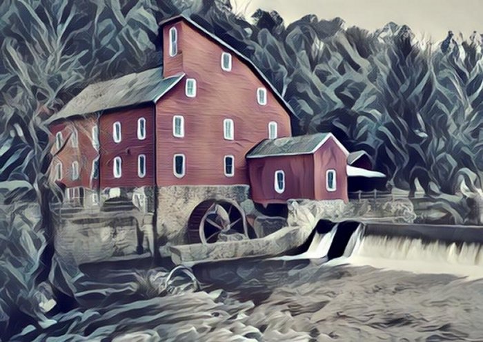 Framed Watermill Art prints